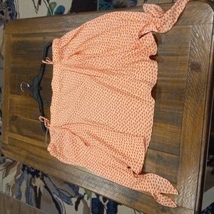 GB  XLARGE BLOUSE OFF THE SHOULDER #TIESLEEVES